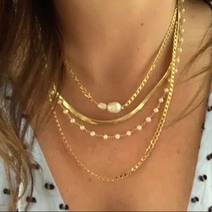 Genuine Gold 14k Sleek Chain Necklace/ Bracelet